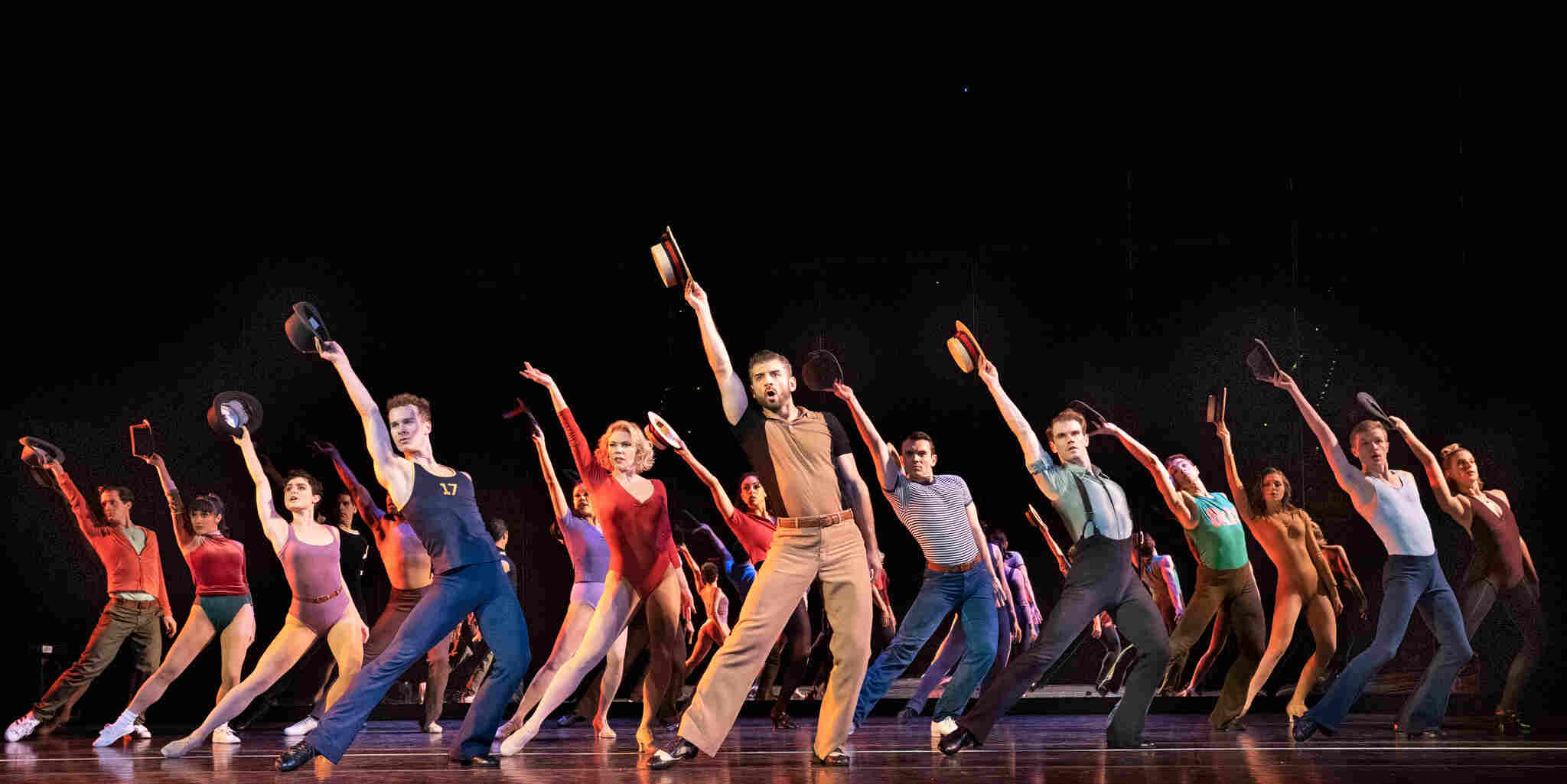 a chorus line
