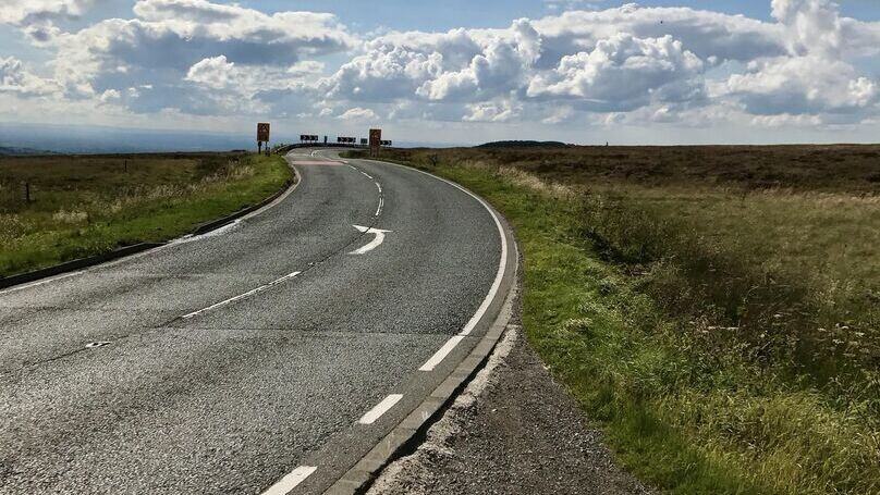 İngiltere Cat and Fiddle Motosiklet Rotası