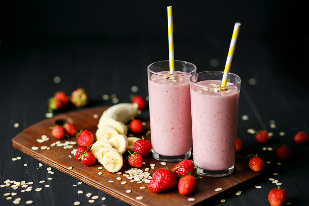 protein shake yapımı