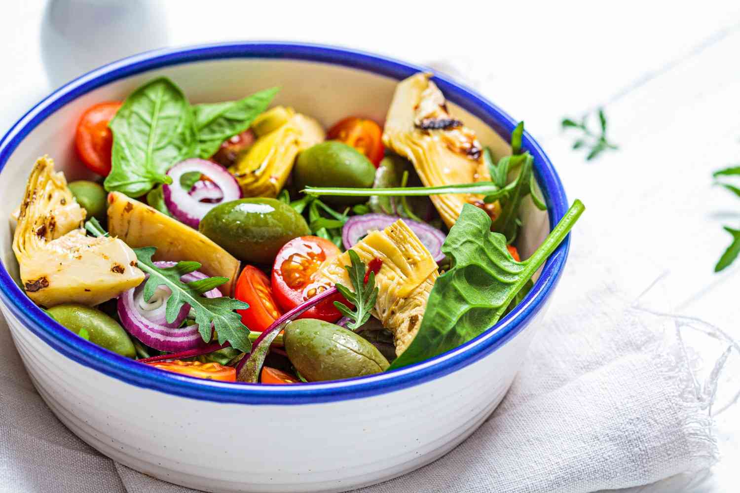 enginar salatası için malzemeler