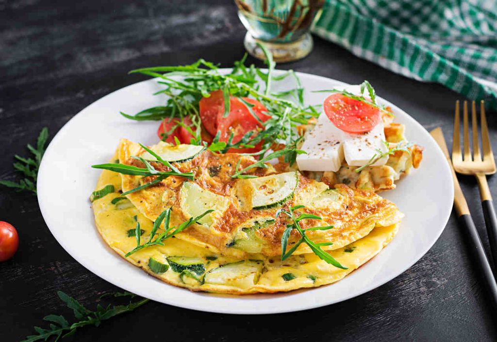 kabaklı omlet kaç kaloridir?